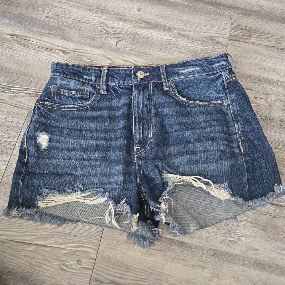 Distressed Denim Women Shorts